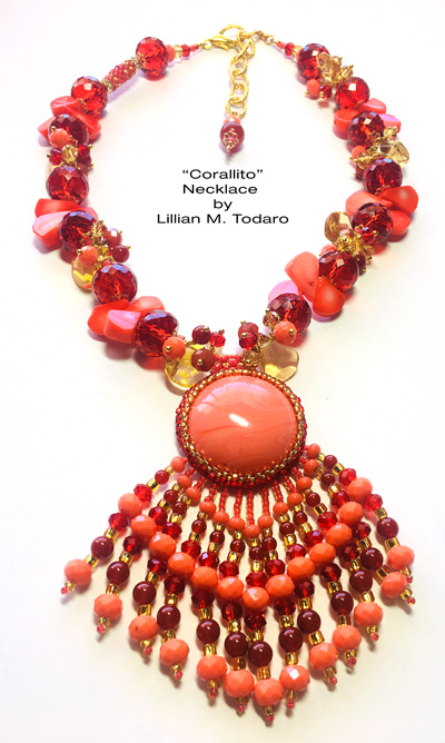 Coralito Necklace by Lillian M. Todaro