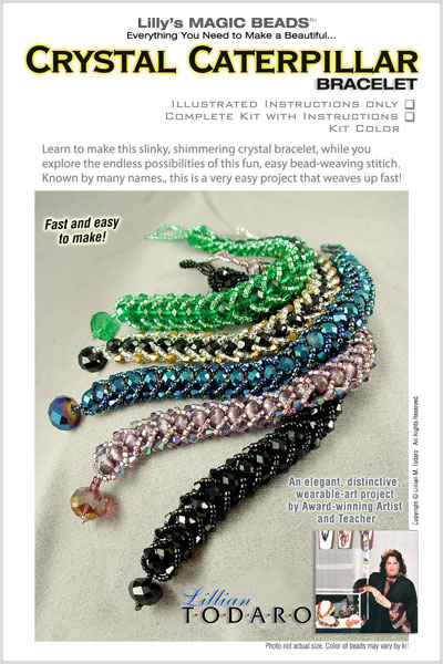 DIY Jewelry kit, stylish bracelets with colorful seed beads and